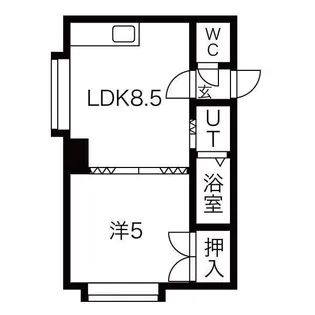 メゾンモール【1号室】の間取り