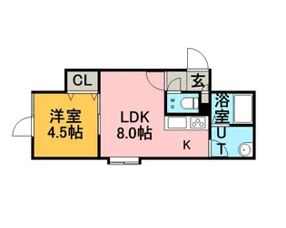 フリューブジョーヌⅢ【2階】の間取り