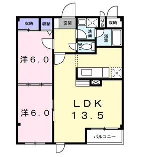ブルーム吉光【2階】の間取り