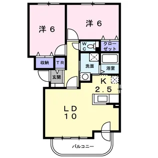 ESTATE 21【1階】の間取り