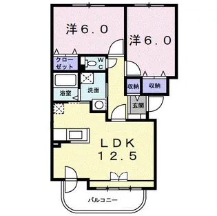 ESTATE 21【2階】の間取り