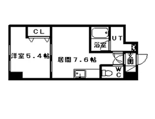 アーバン菊水【00502号室】の間取り