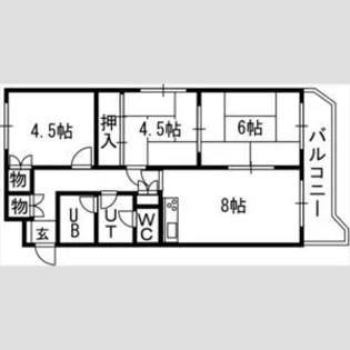 OMレジデンス白石【00401号室】の間取り