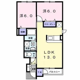 DEARスターヒルズⅢ【1階】の間取り