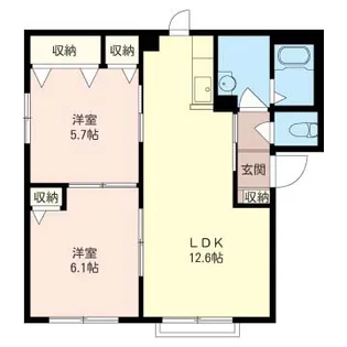 セレッソ栄通I【1階】の間取り