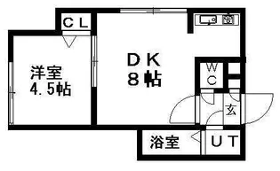 エクセル新札幌【1階】の間取り