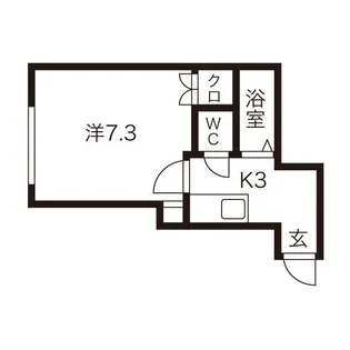 ノースフィラ【406号室】の間取り