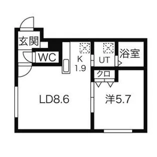 モンヴェール学園前【1階】の間取り