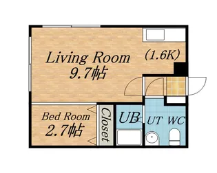 グランメール南郷14【203号室】の間取り