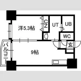 ル・ノール福住【3階】の間取り