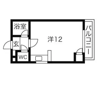 白栄ビル南郷【405号室】の間取り