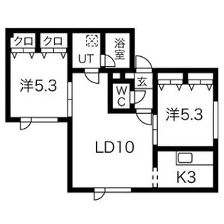 ホワイトストーン【3階】の間取り