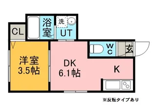 ブロードハイツⅠ【105号室】の間取り