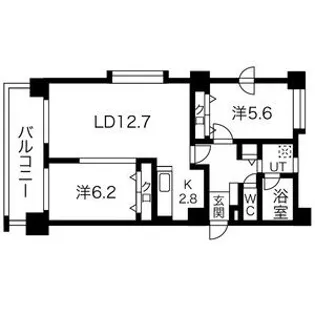 ノヴァ東札幌【8階】の間取り