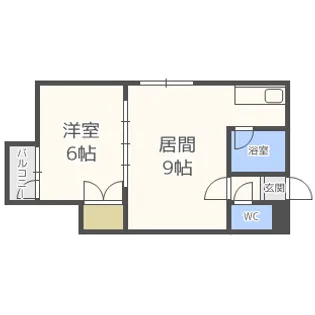 パルコート62【205号室】の間取り