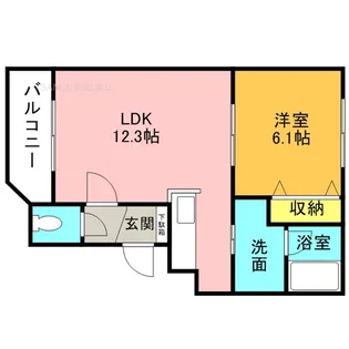 コパン栄通【303号室】の間取り