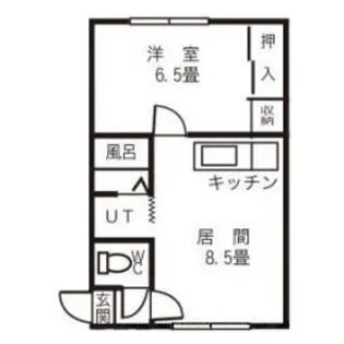 ユニオンスクエア【203号室】の間取り
