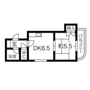 藤井ビル菊水Ⅰ【4階】の間取り