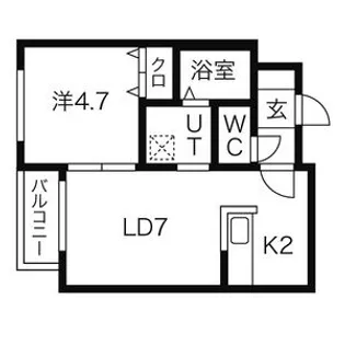 リバージュL38【2階】の間取り