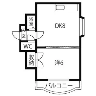 クリスタル(CRYSTAL)【405号室】の間取り