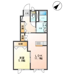 ルピナス・ラ・メゾン【1階】の間取り