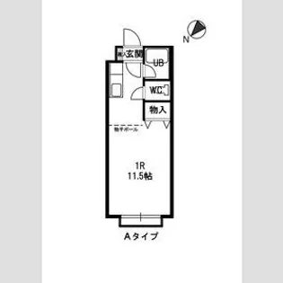 ル・ノール白石駅前Ⅱ【4階】の間取り