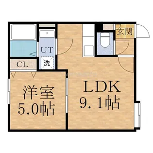 エピック厚別【206号室】の間取り