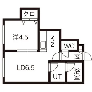フィールハーモニー白石【201号室】の間取り