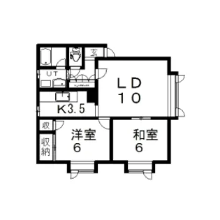 バンブー10【101号室】の間取り
