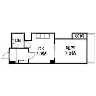 ビッグパレス白石【203号室】の間取り