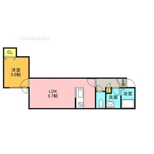 ハーモニー ビコウ【206号室】の間取り