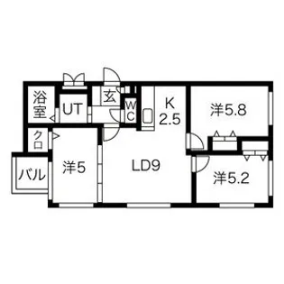 blanc【3階】の間取り