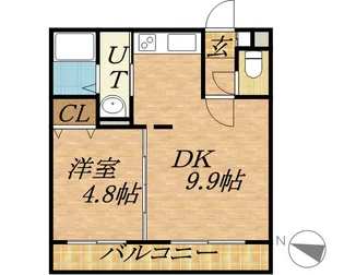 ヌーヴェルコート【4階】の間取り