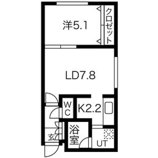 ベルビューイルミネ【4階】の間取り