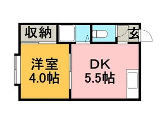 オークハウス【0013号室】の間取り