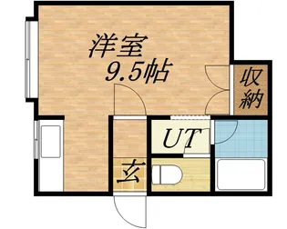 ベスト・イン・パレス【0201号室】の間取り