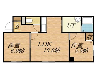 厚別中央ハイツ【1階】の間取り
