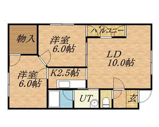 パレスマーサー【0202号室】の間取り