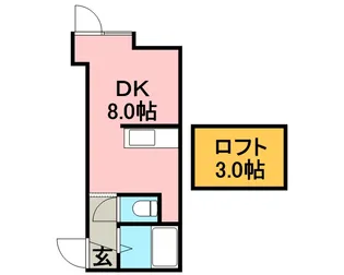 エリーカハイツ【3階】の間取り