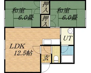 ハイツ井元Ⅱ【0102号室】の間取り