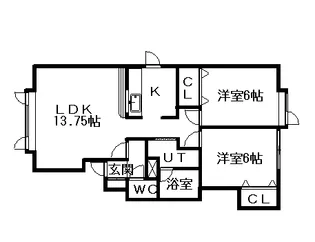 プレンティーB【1階】の間取り