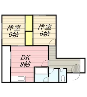 メゾンドボワール南郷【0103号室】の間取り