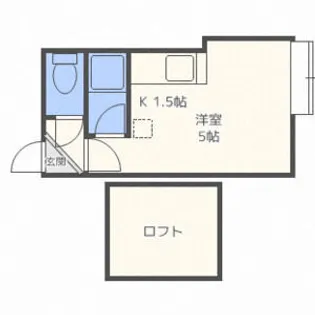 ベルビーコートひばりヶ丘【202号室】の間取り