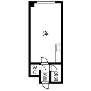 1Kの間取り画像