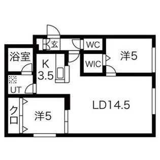 GRAND RAVINE南郷通(グランラヴィーヌ)【1階】の間取り