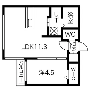 プランドール【4階】の間取り