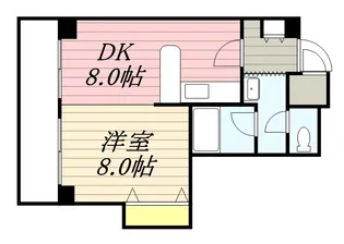 ハイフィールド89【406号室】の間取り