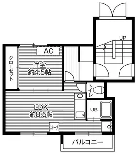 ビレッジハウス福住4号棟【1階】の間取り