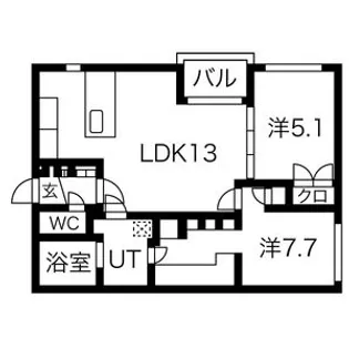 カレラ新さっぽろ【3階】の間取り
