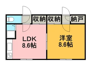 ラピュタ文京台【202号室】の間取り